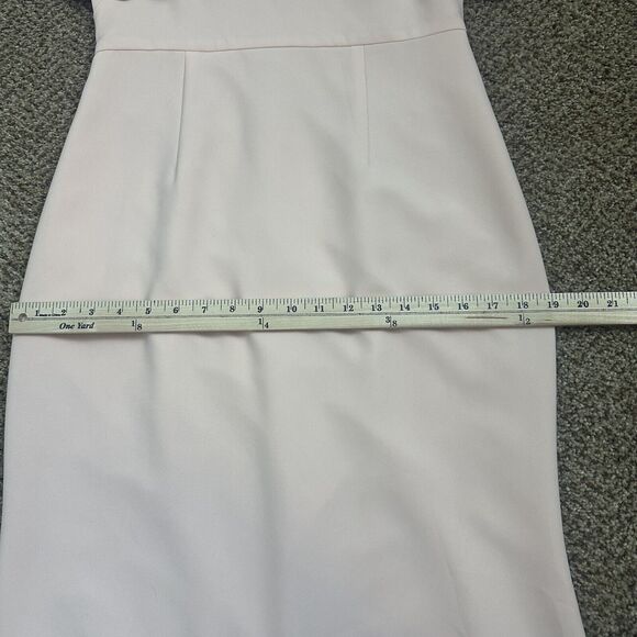 Eliza J Ruffle Bodice Cold Shoulder Formal Gown Womens Size 6 Light Pink - Picture 12 of 16